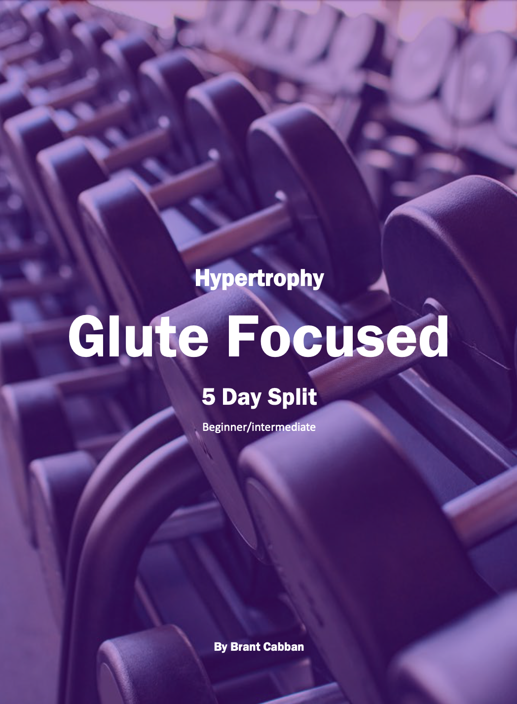 Glute hypertrophy online program